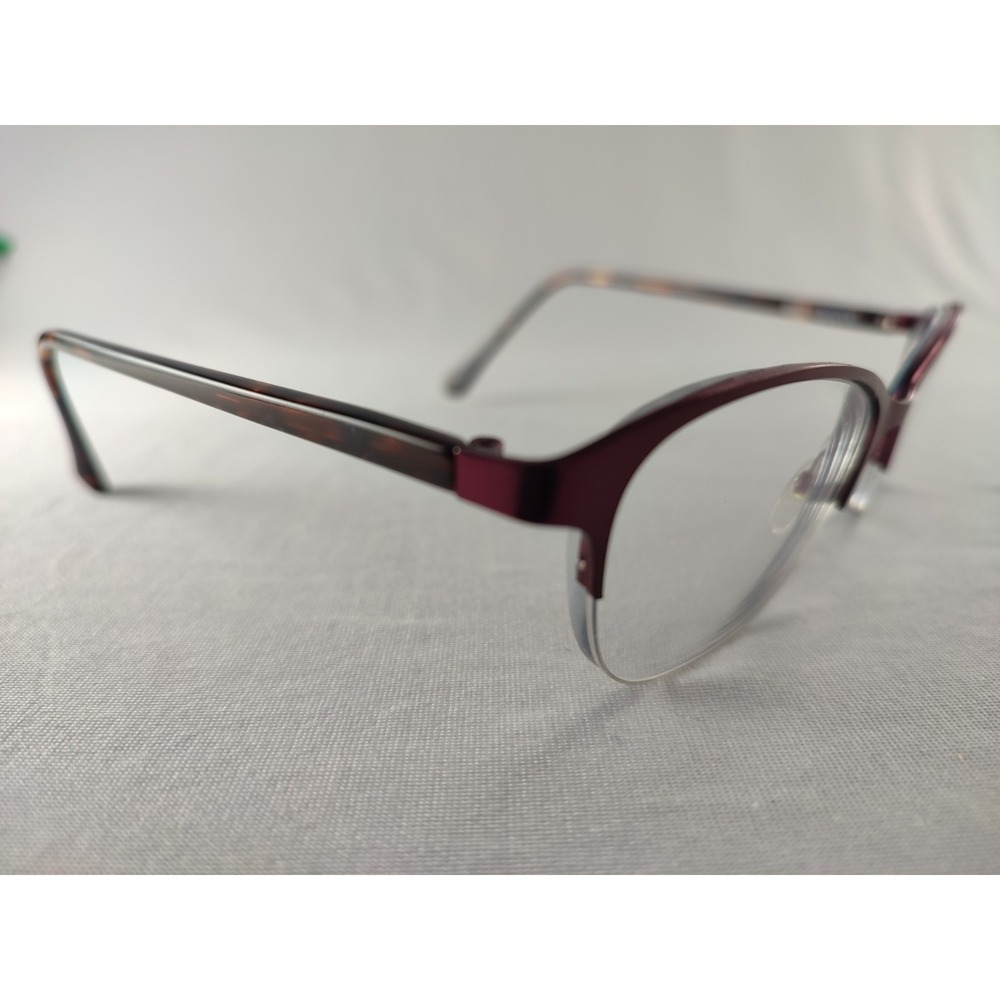 Member's Mark MM5022 Purple & Tortoise Semi-Rimless Eyeglass Frames 53-19-140